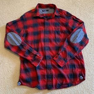 Cremieux Classics Plaid Button Up Elbow Patch {Large}